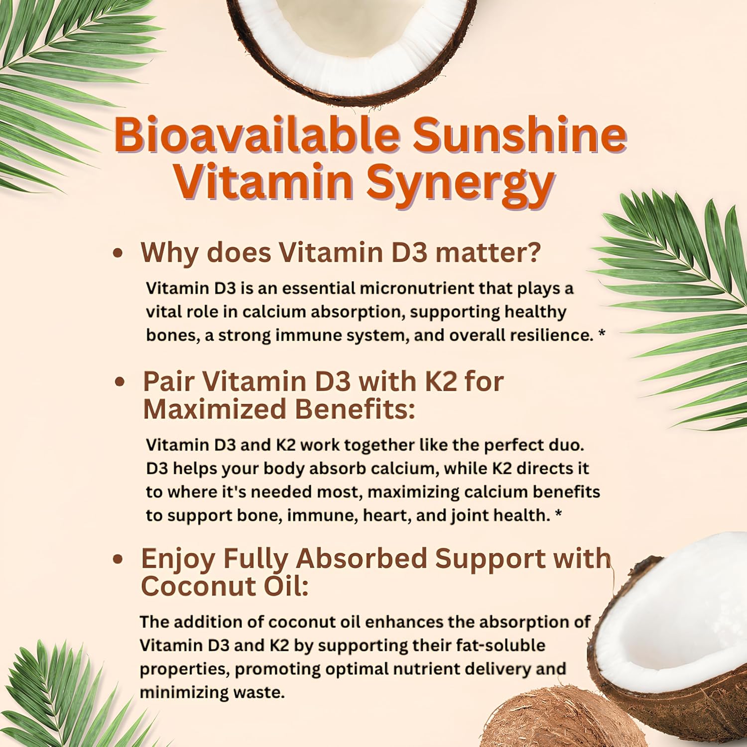 Micro Ingredients Vitamin D3 10,000 IU + K2 MK-7 200 mcg, 300 Softgels with Virgin Coconut Oil